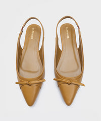 Mustard Pointed-Toe Slingback