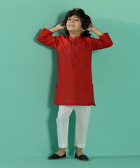 Embroidered Cambric Kurta