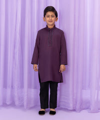 Embroidered Dobby Kurta