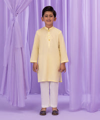 Embroidered Dobby Kurta