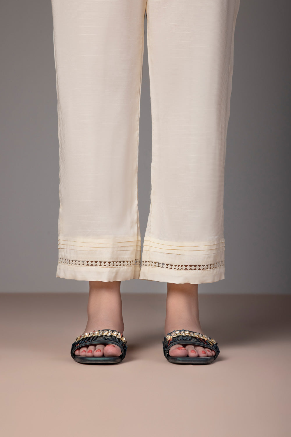 Raw Silk Pants