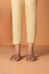 Raw Silk Cigarette Pants