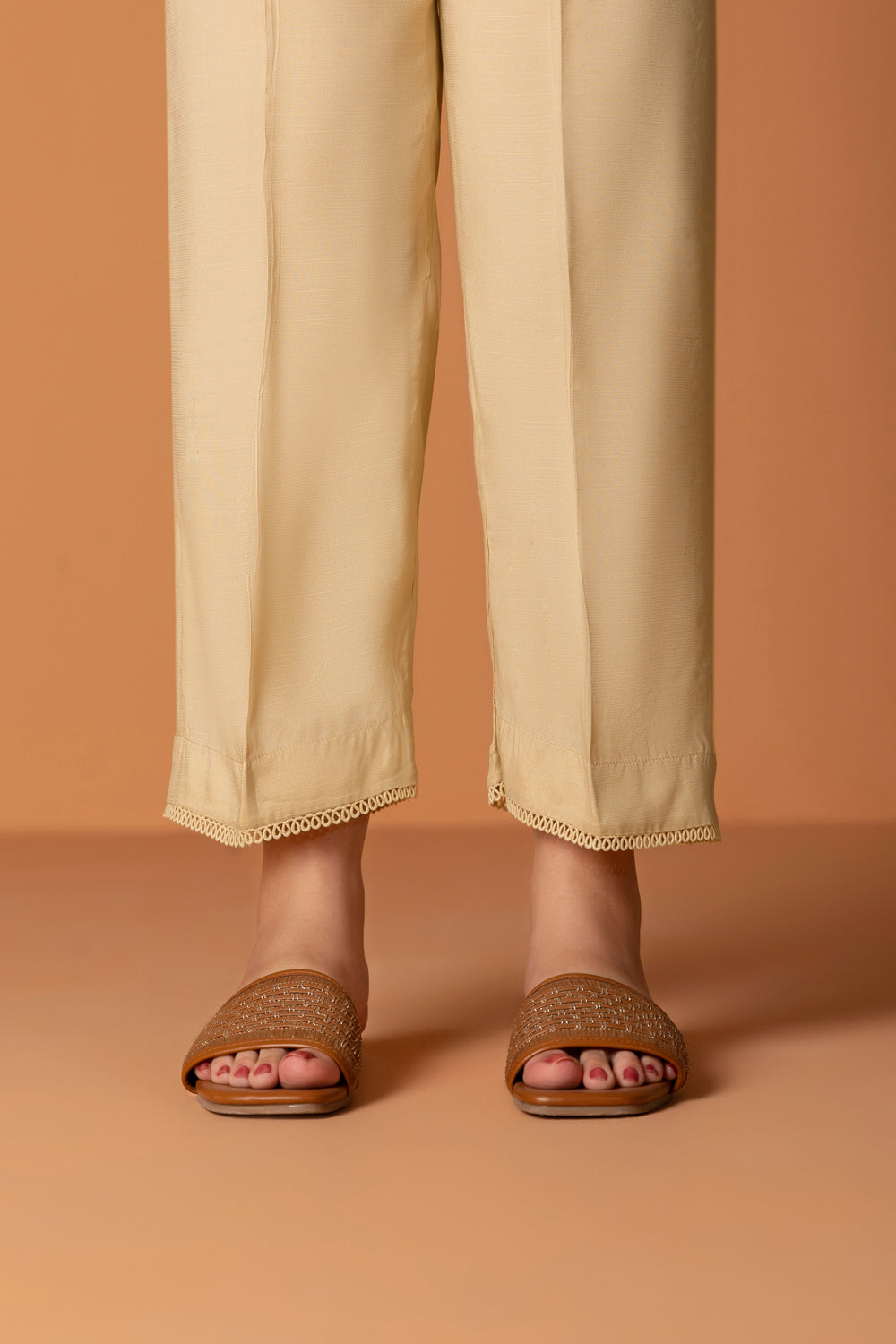 Raw Silk Pants