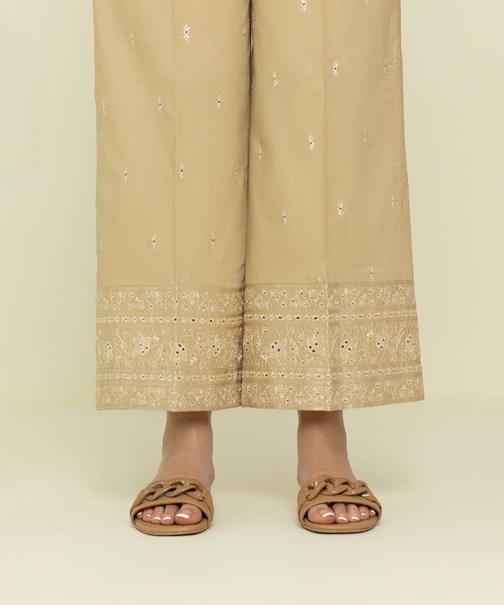 Embroidered Cambric Culottes