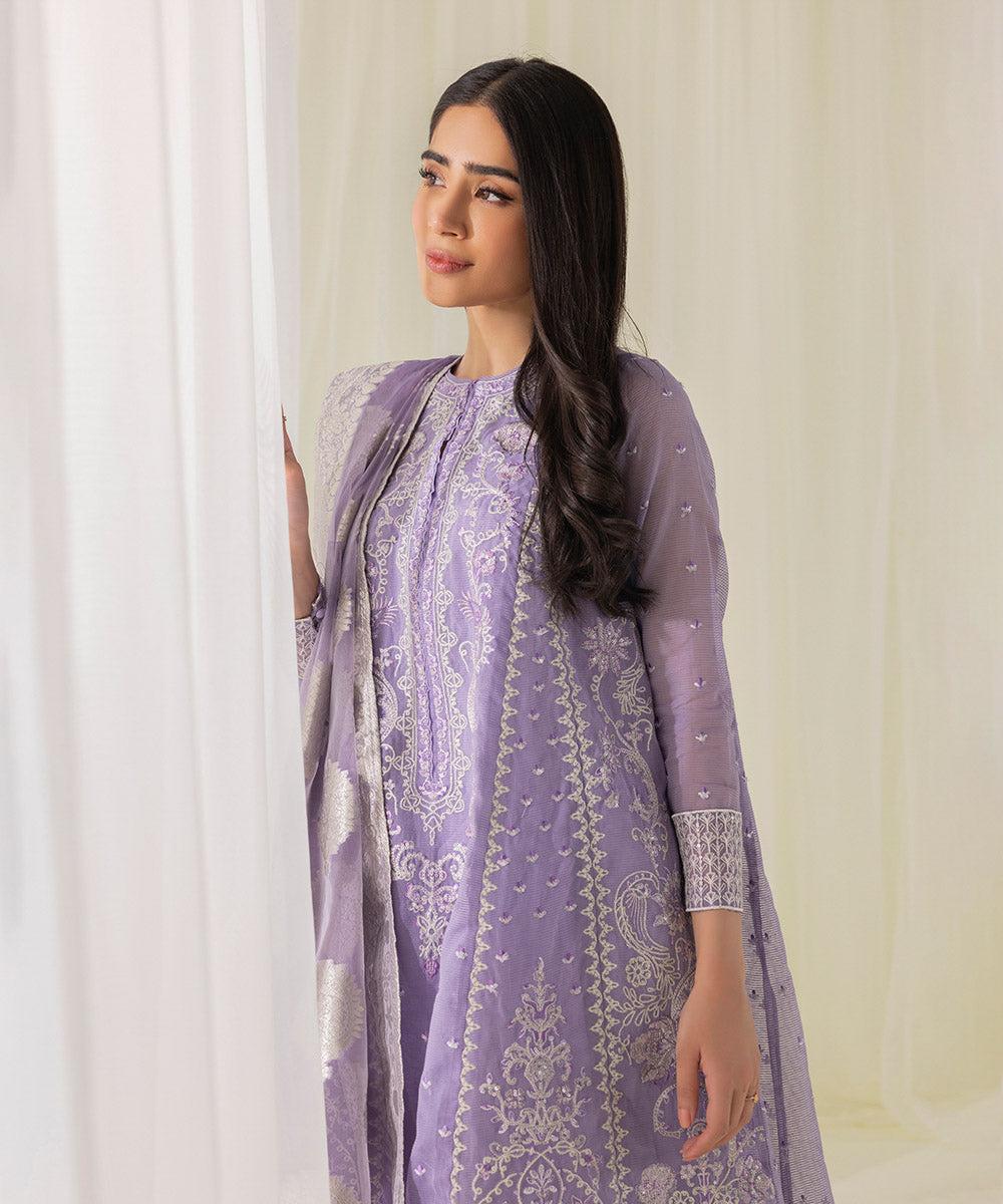 2 Piece - Embroidered Karandi Suit