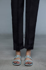 Raw Silk Straight Pants