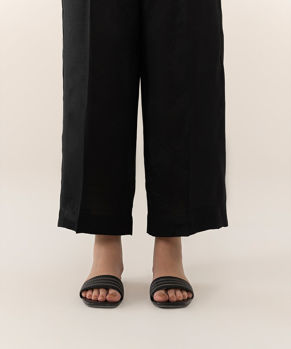 Raw Silk Pants