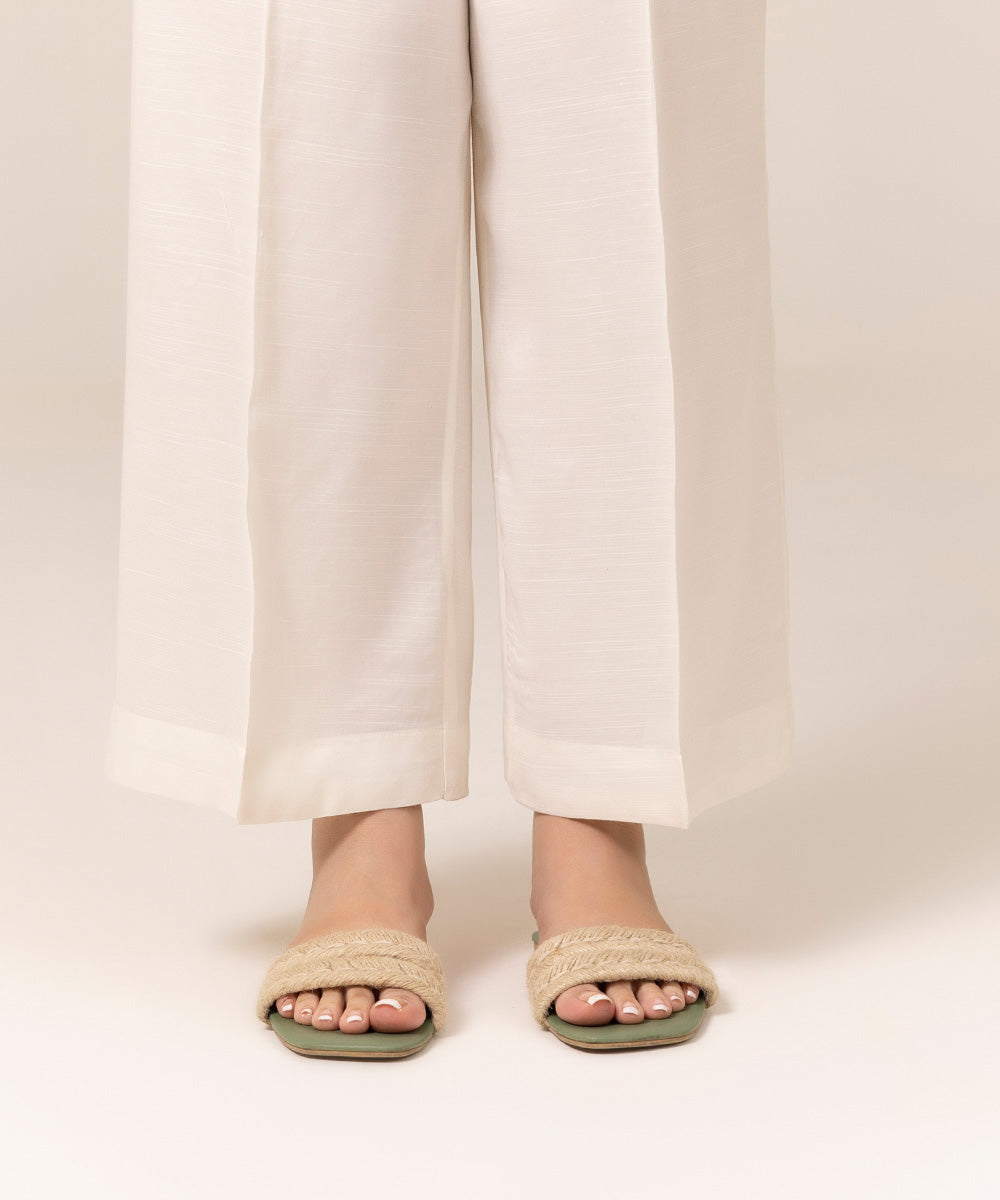 Raw Silk Culottes