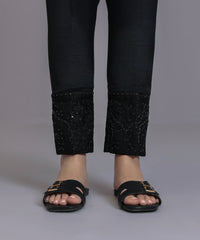 Embroidered Cigarette Pants