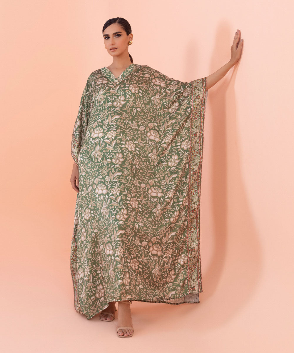 Printed Silk Kaftan