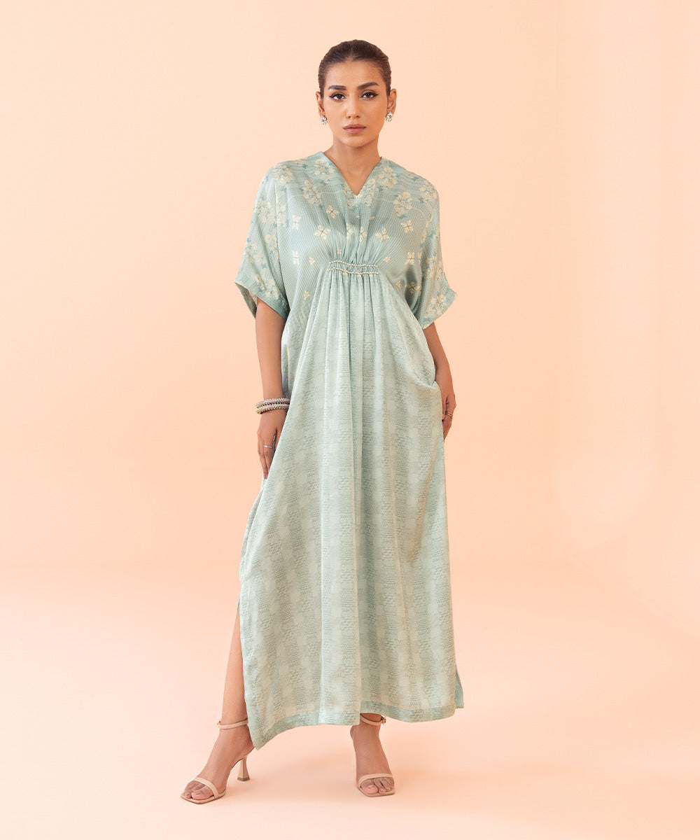 Printed Silk Kaftan