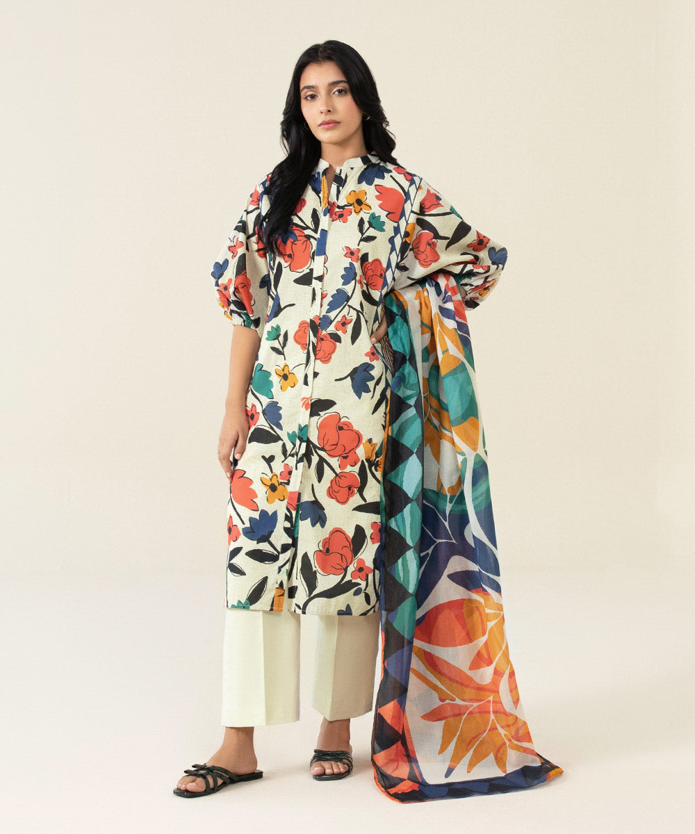 2 Piece - Printed Lawn Suit