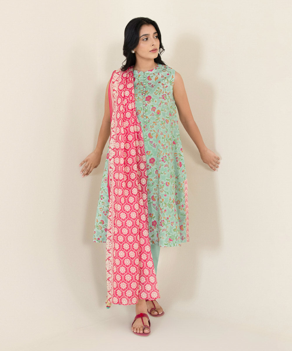 3 Piece - Printed Lawn Suit