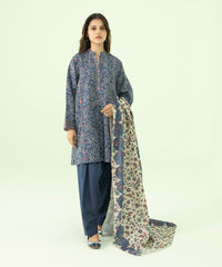 3 Piece - Printed Khaddar Suit