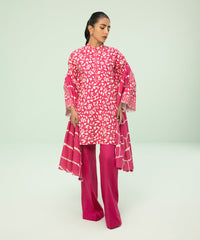 3 Piece - Printed Khaddar Suit