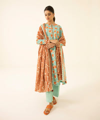 3 Piece - Printed Khaddar Suit