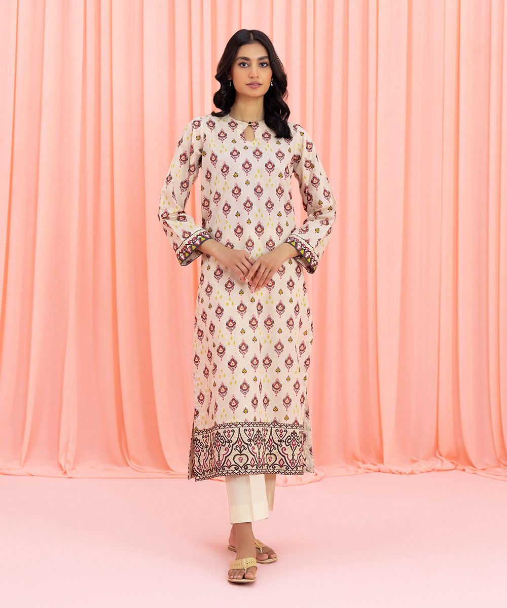 Embroidered Zari Lawn Shirt