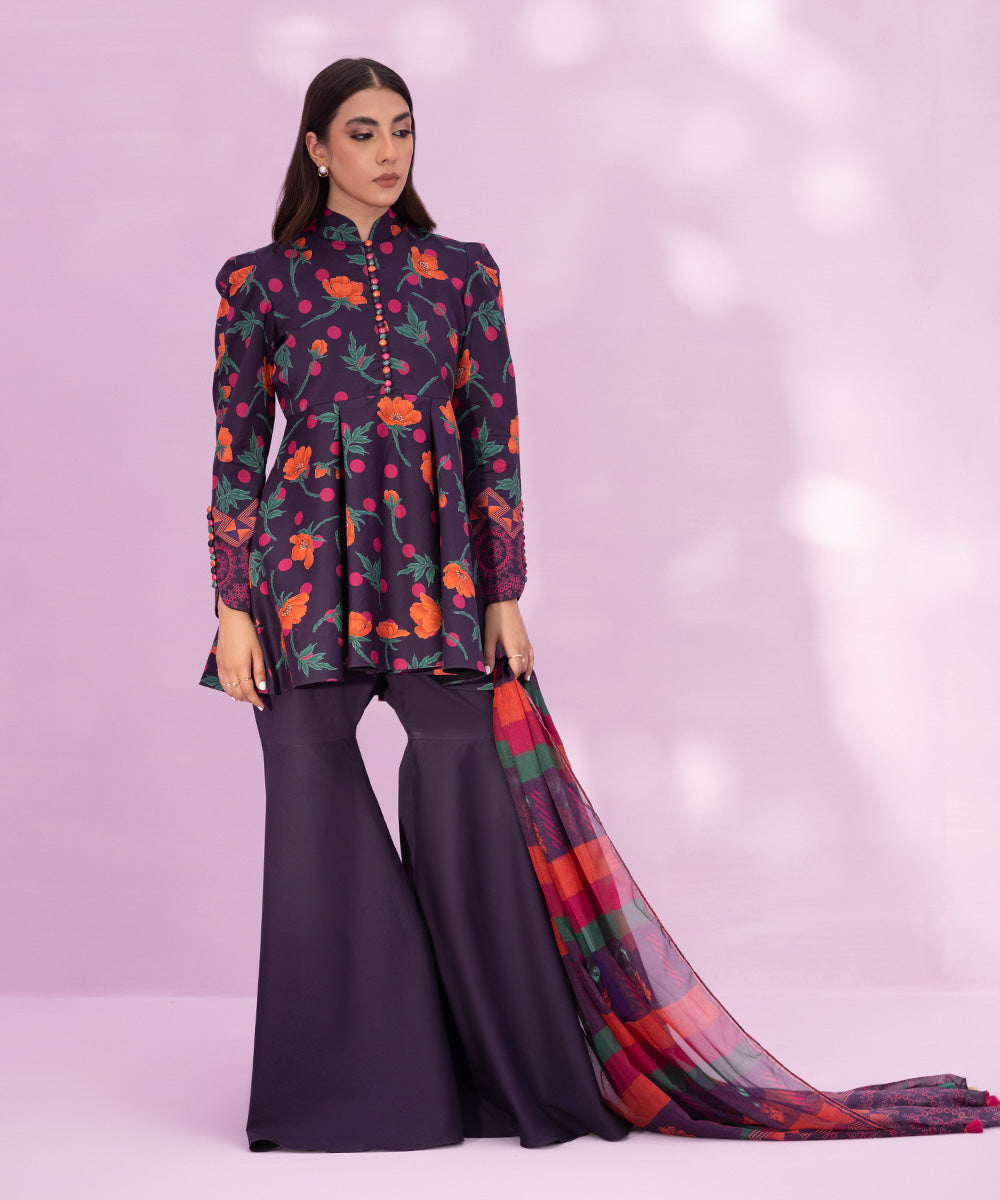 3 Piece - Digital Printed Lawn Suit