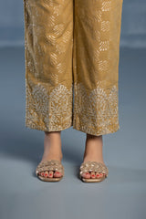 Embroidered Jacquard Pants