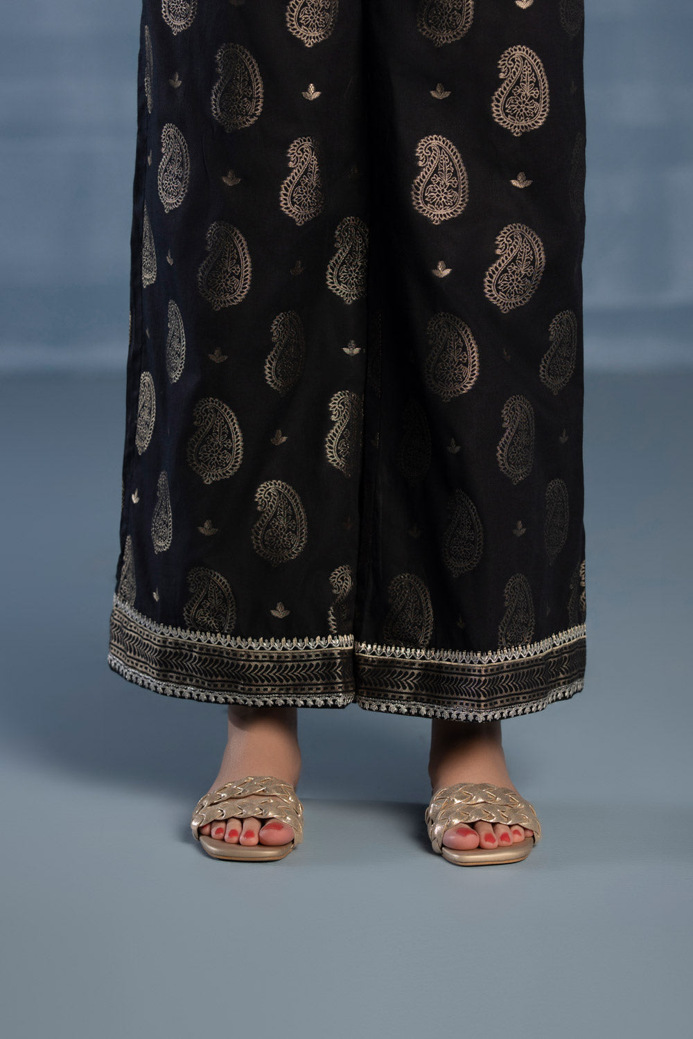 Embroidered Jacquard Culottes