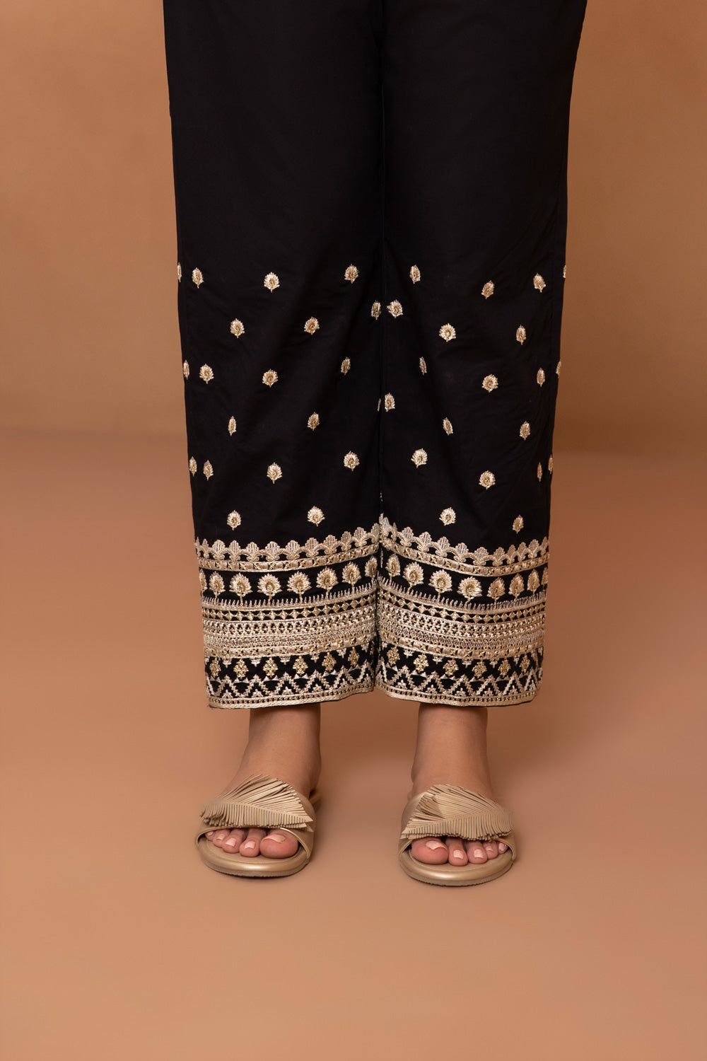 Embroidered Cambric Pants