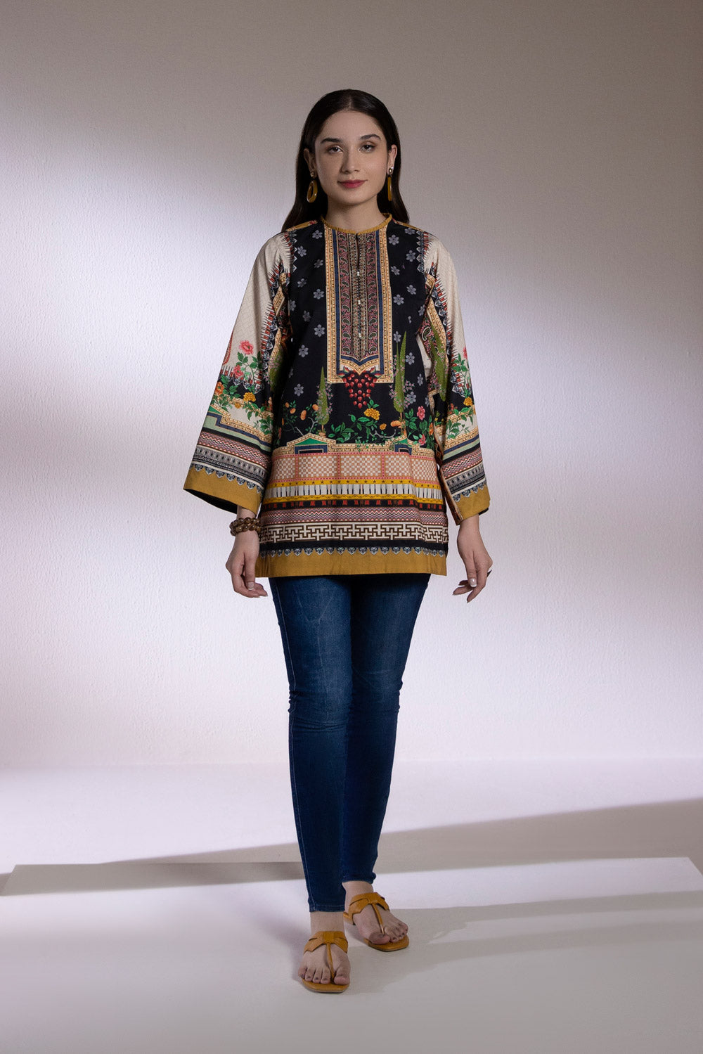 Printed Cambric Kurti