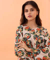 Printed Zari Lawn Shirt