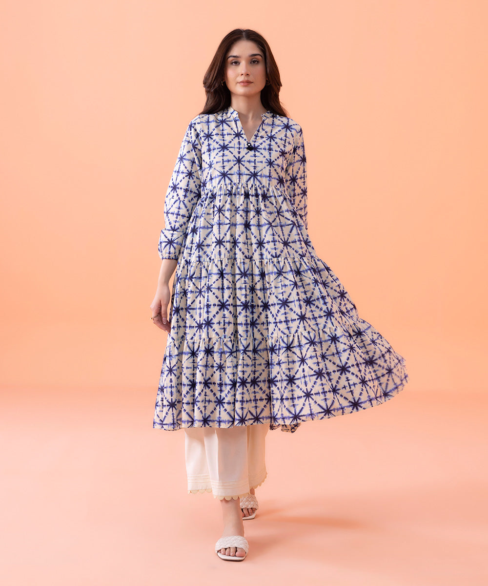 Printed Cambric Tier Dress