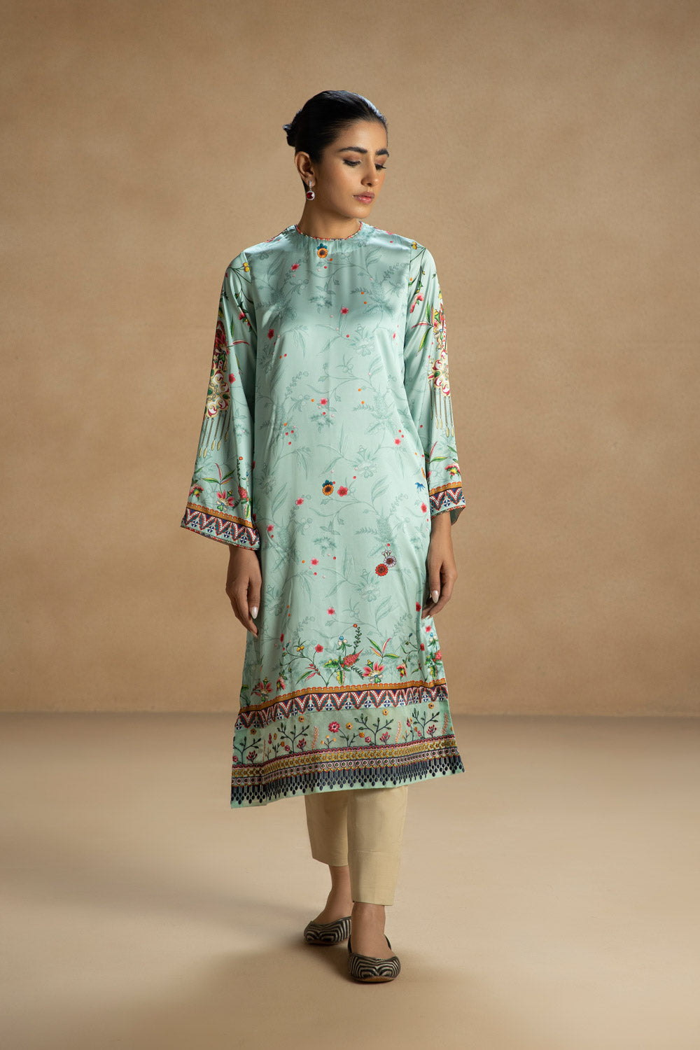 Embroidered Silk Shirt