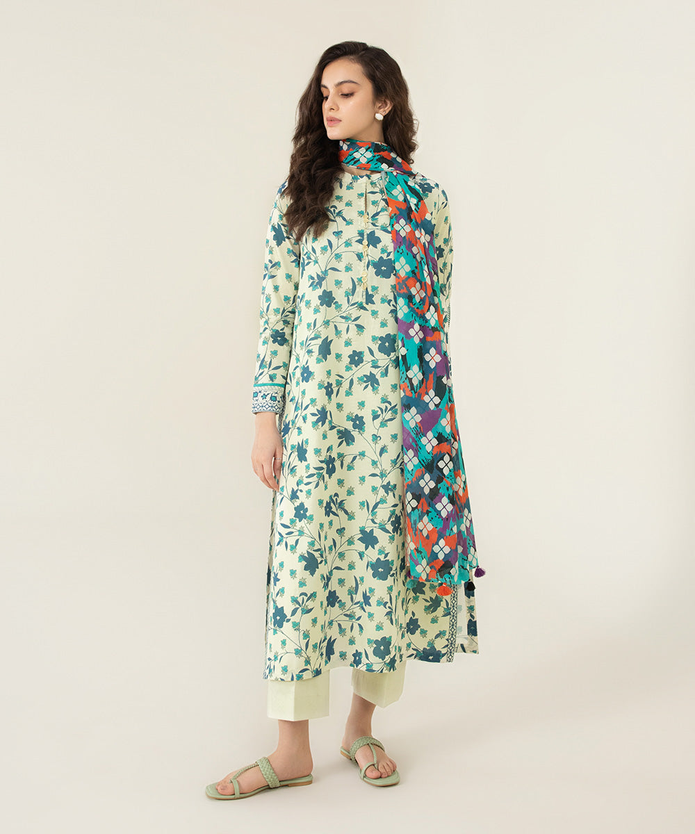 2 Piece - Printed Lawn Suit