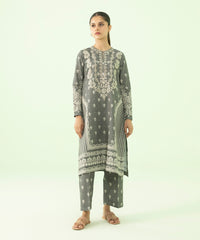 2 Piece - Embroidered Light Khaddar Suit