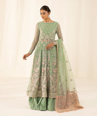 3 Piece - Embroidered Chiffon Suit