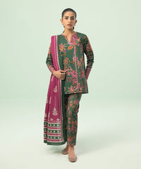 3 Piece - Printed Cambric Suit