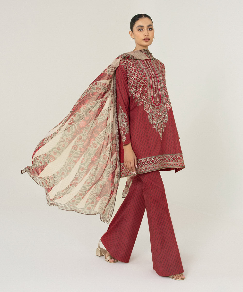 3 Piece - Embroidered Lawn Suit