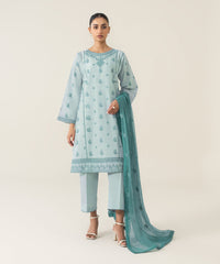 3 Piece - Dyed Embroidered Lawn Suit