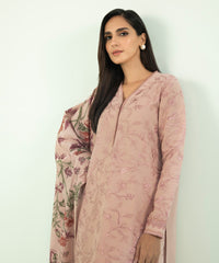 3 Piece - Embroidered Cotton Karandi Suit