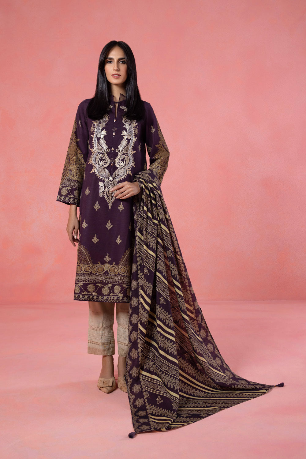 Printed Khaddar Dupatta