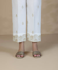 Embroidered Cotton Pants