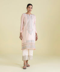 Embroidered Cotton Net Shirt