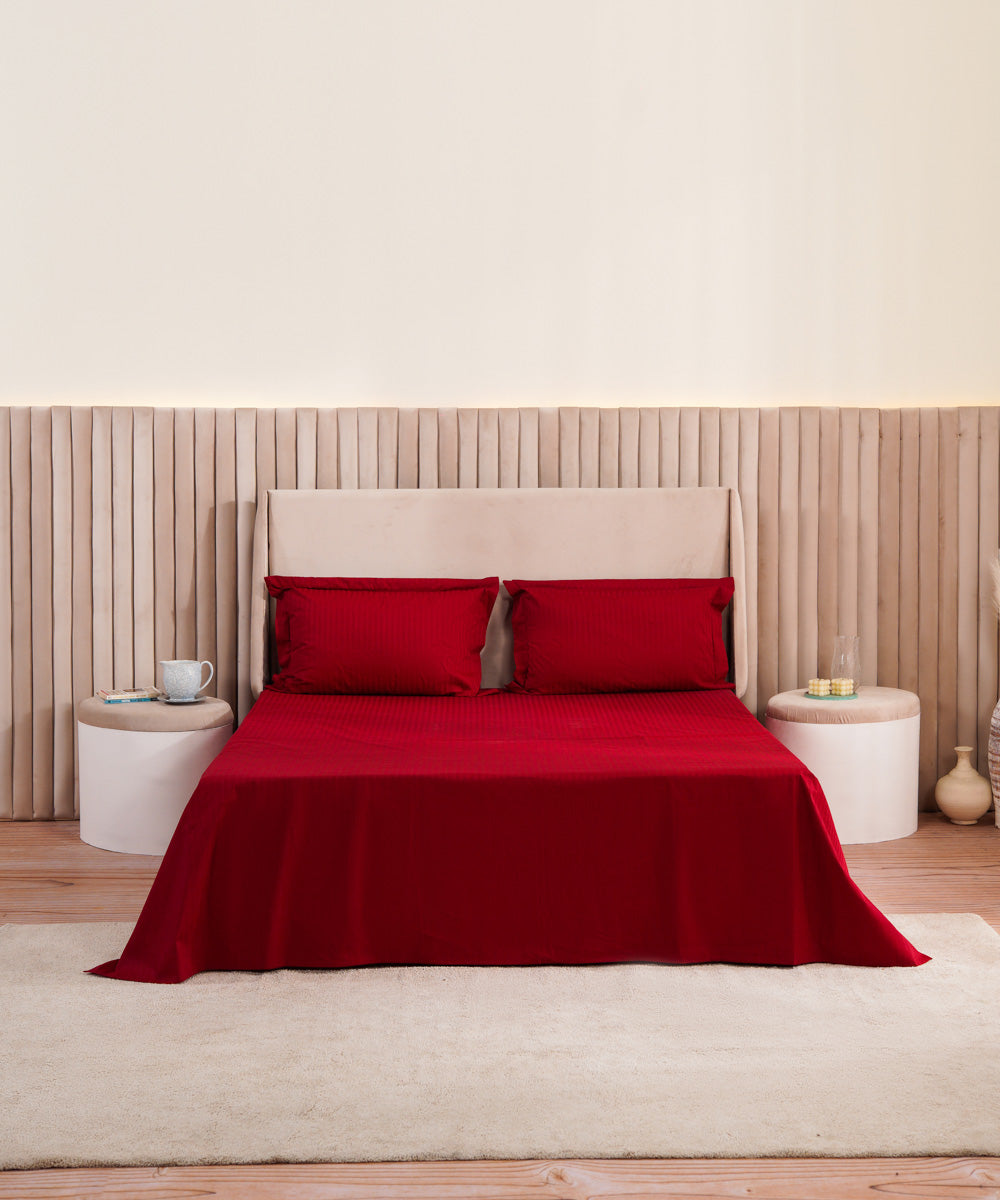 Illusion Red - Bed Sheet