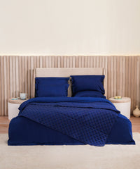 Illusion Navy - Bed Spread