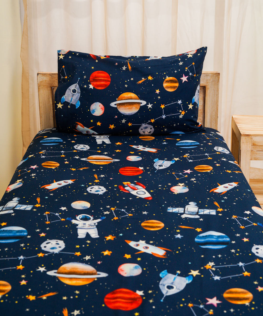 Astronaut in Space - Fitted Sheet