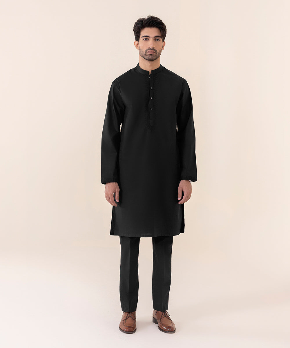 Embroidered Cotton Kurta