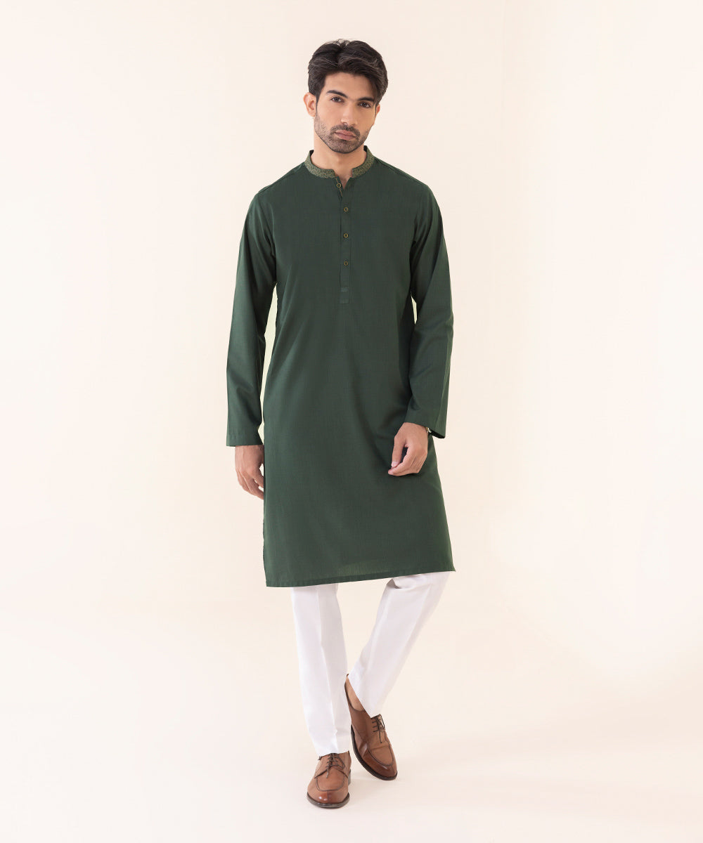 Embroidered Wash & Wear Kurta