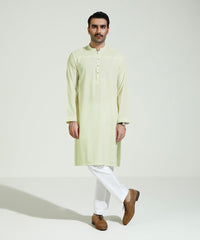 Embroidered Wash & Wear Jacquard Kurta