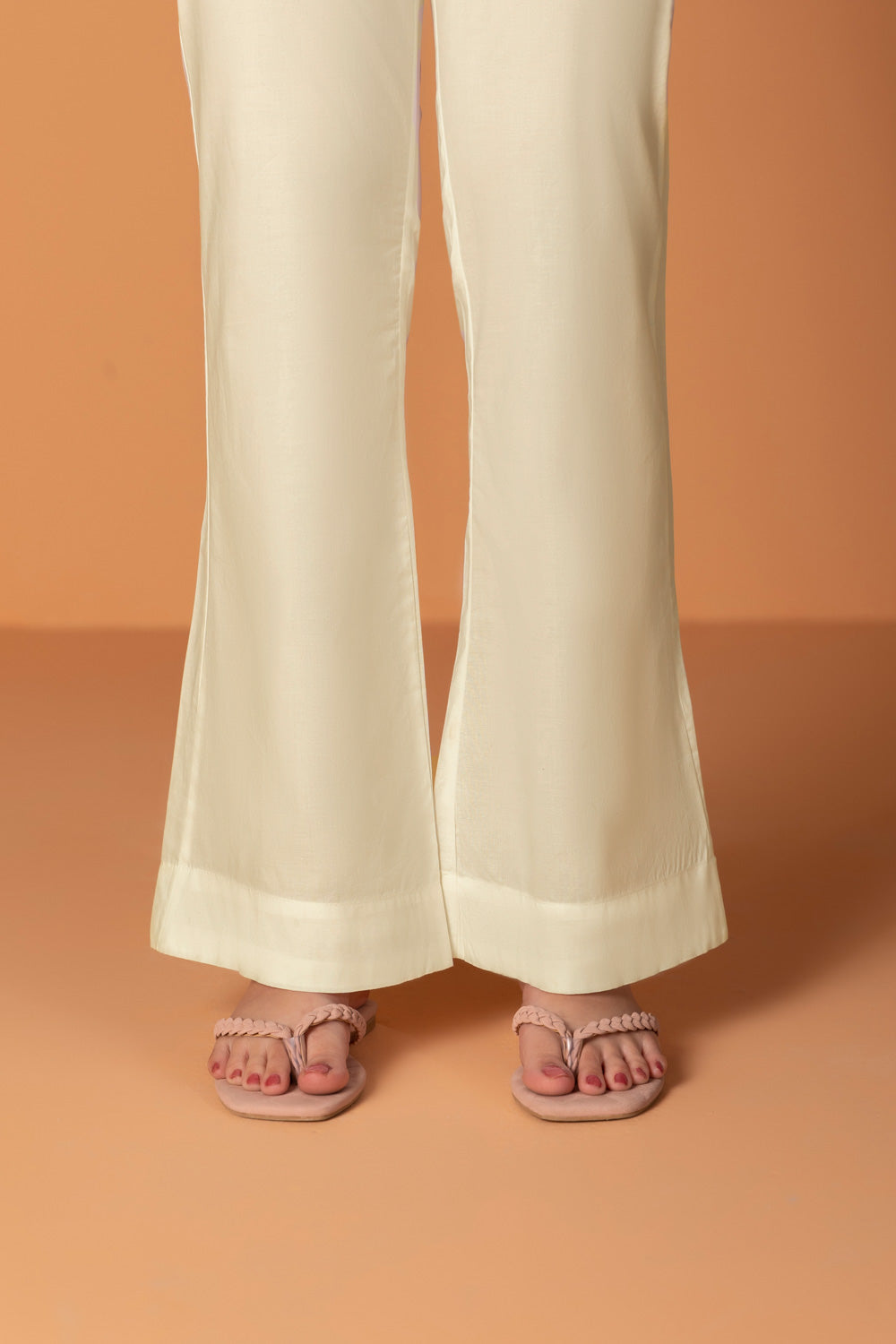 Cambric Boot-cut Pants