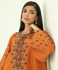 2 Piece - Embroidered Zari Khaddar Suit