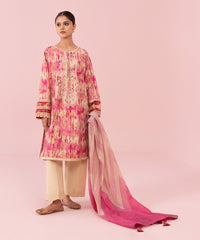 3 Piece - Embroidered Jacquard Suit