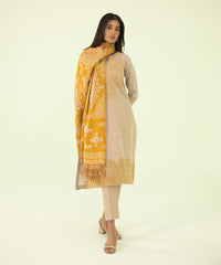 3 Piece - Embroidered Khaddar Suit