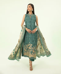 3 Piece - Embroidered Khaddar Suit